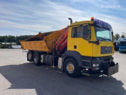 MAN TGA26.360 6×2 + PALFINGER PK15500 + 3-WAY TIPPER volquete