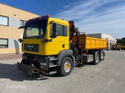 MAN TGA26.360 6×2 + PALFINGER PK15500 + 3-WAY TIPPER volquete