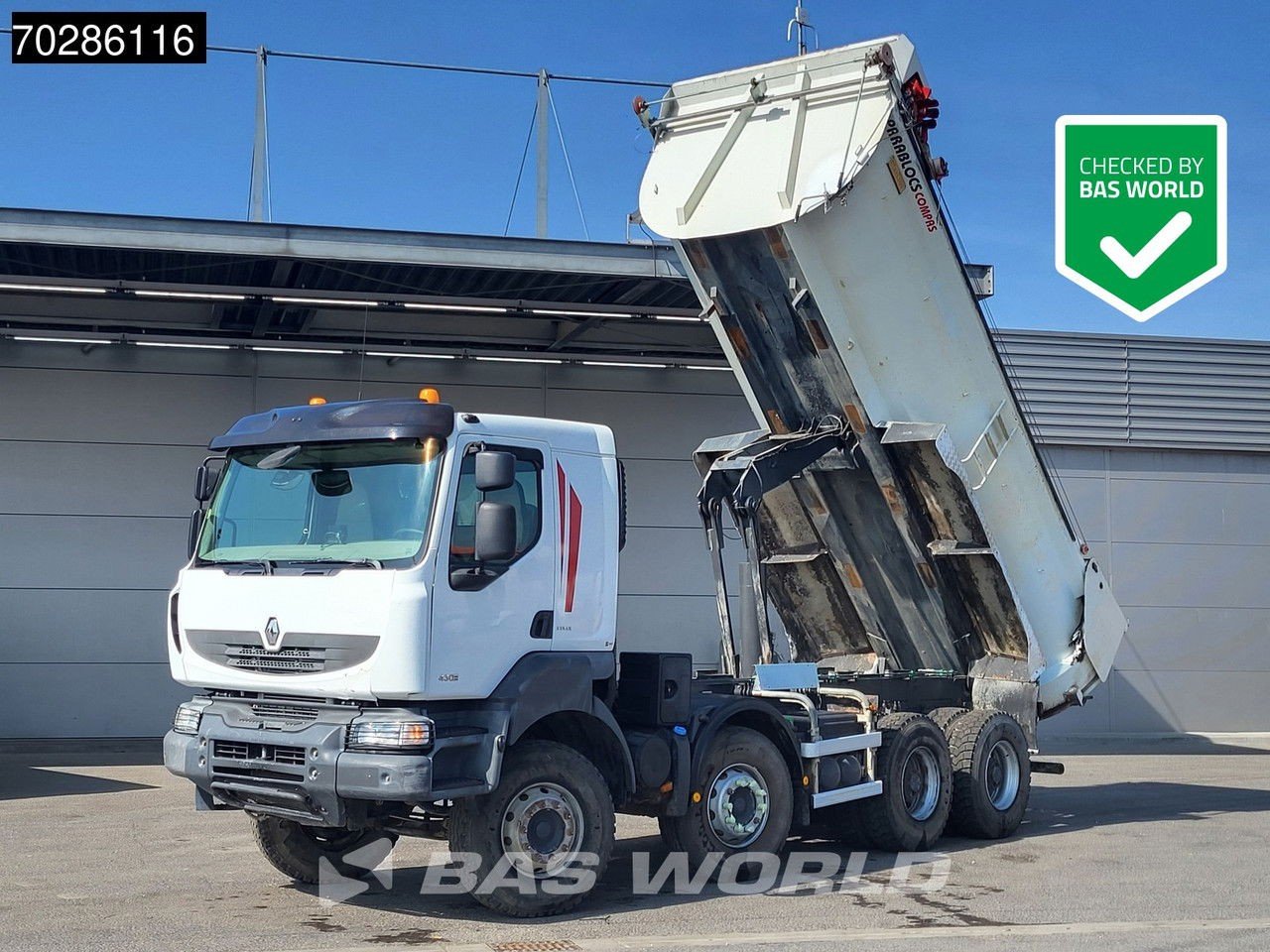 Renault Kerax 430 8X4 16m3 tipper Retarder Big-Axle steel suspension automatic Euro 5 (Kerax 430 )