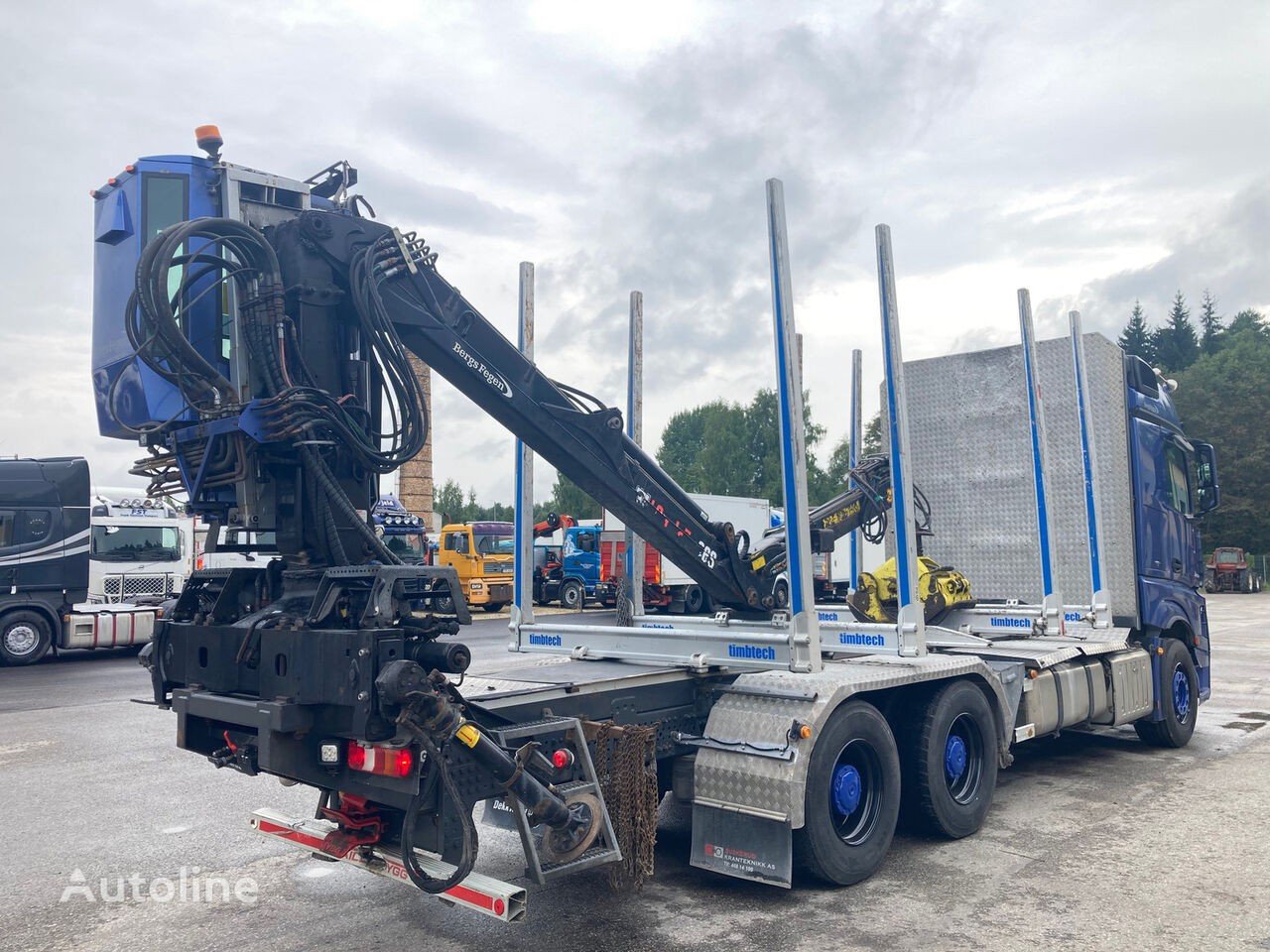 Mercedes-Benz (ACTROS 2663 EURO 6 + 6×4 + FULL AIR + RETARDER + LOGLIFT CRANE )