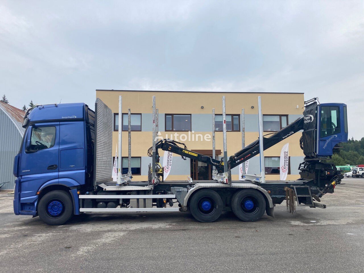 Mercedes-Benz (ACTROS 2663 EURO 6 + 6×4 + FULL AIR + RETARDER + LOGLIFT CRANE )