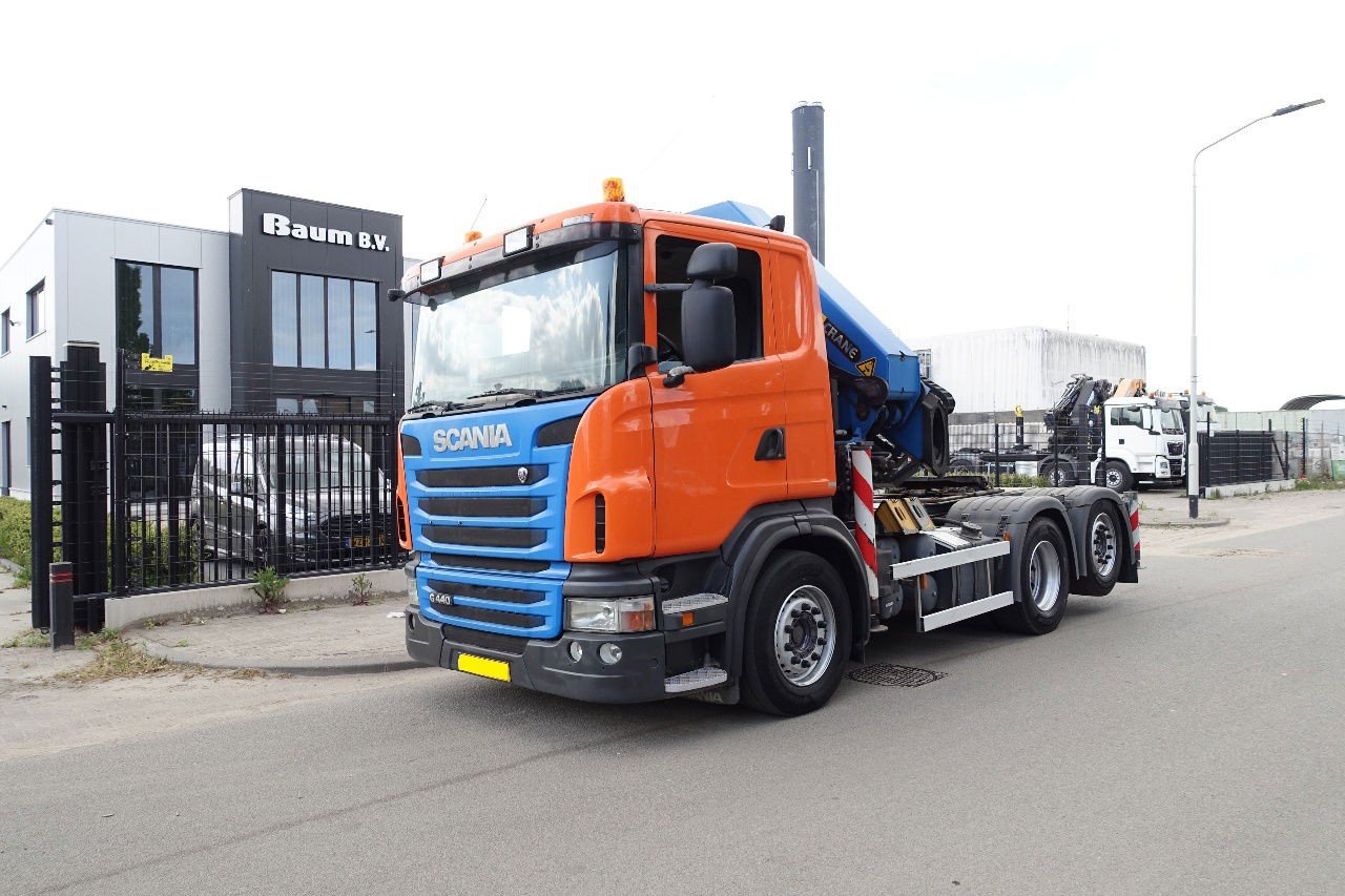 Scania G440 6X2 + Palfinger PK 42502 Kraan + 42,5 TM Kraan + Remote Control + Steering Axle + Lifting Axle + Holland Truck + Perfect Condition (G440 )