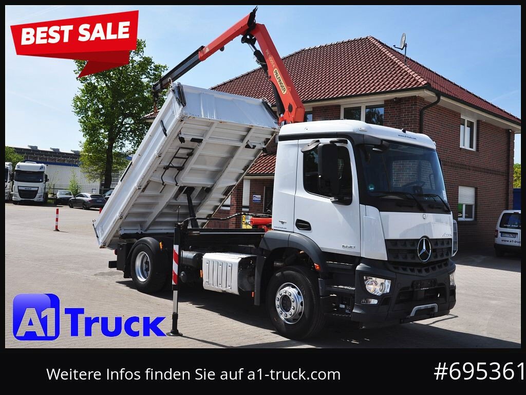 Mercedes-Benz Arocs 09.2025 1830, Kipper + Kran,Palfinger, Funk, (Arocs )