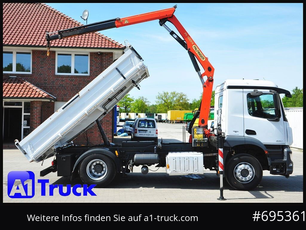 Mercedes-Benz Arocs 09.2025 1830, Kipper + Kran,Palfinger, Funk, (Arocs )