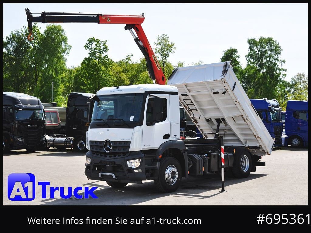 Mercedes-Benz Arocs 09.2025 1830, Kipper + Kran,Palfinger, Funk, (Arocs )