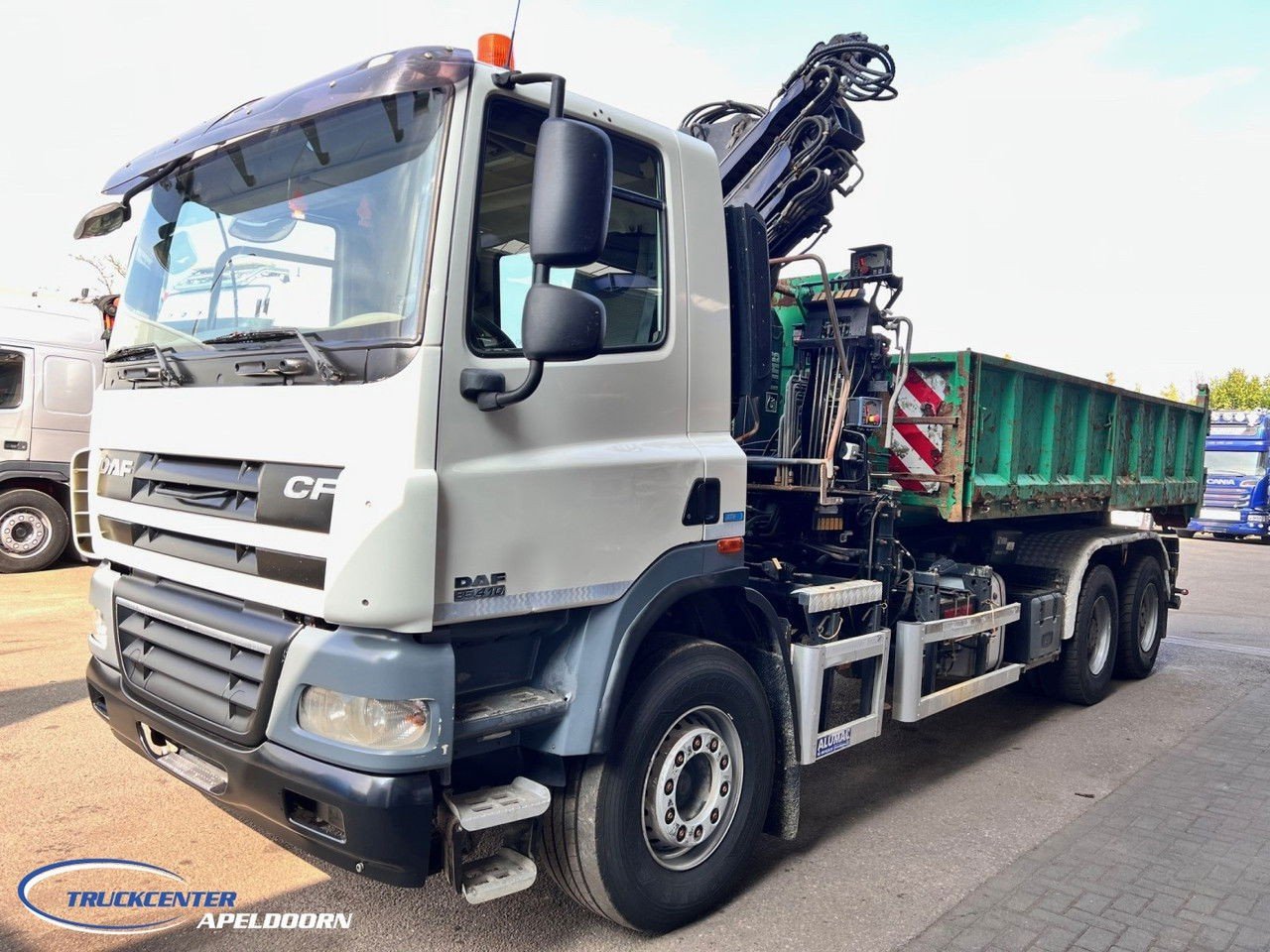DAF CF 85.410 ATE, Hiab 166, 6×4 Steel spring (CF 85.410 )