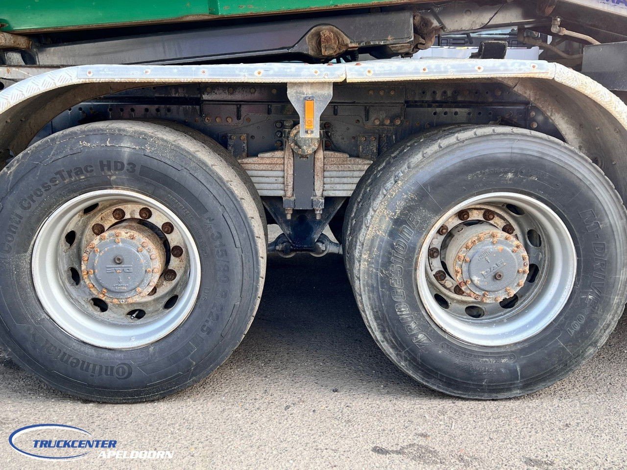 DAF CF 85.410 ATE, Hiab 166, 6×4 Steel spring (CF 85.410 )