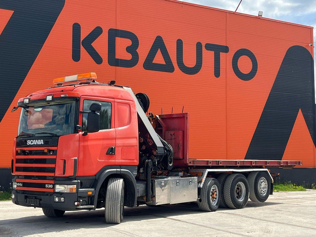 Scania R144 8×2+4 Hiab 211EP-5 Year 2008 + Hook Lift L5400 mm (R144 )