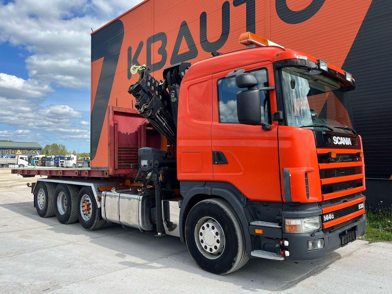 Scania R144 8×2+4 Hiab 211EP-5 Year 2008 + Hook Lift L5400 mm (R144 )