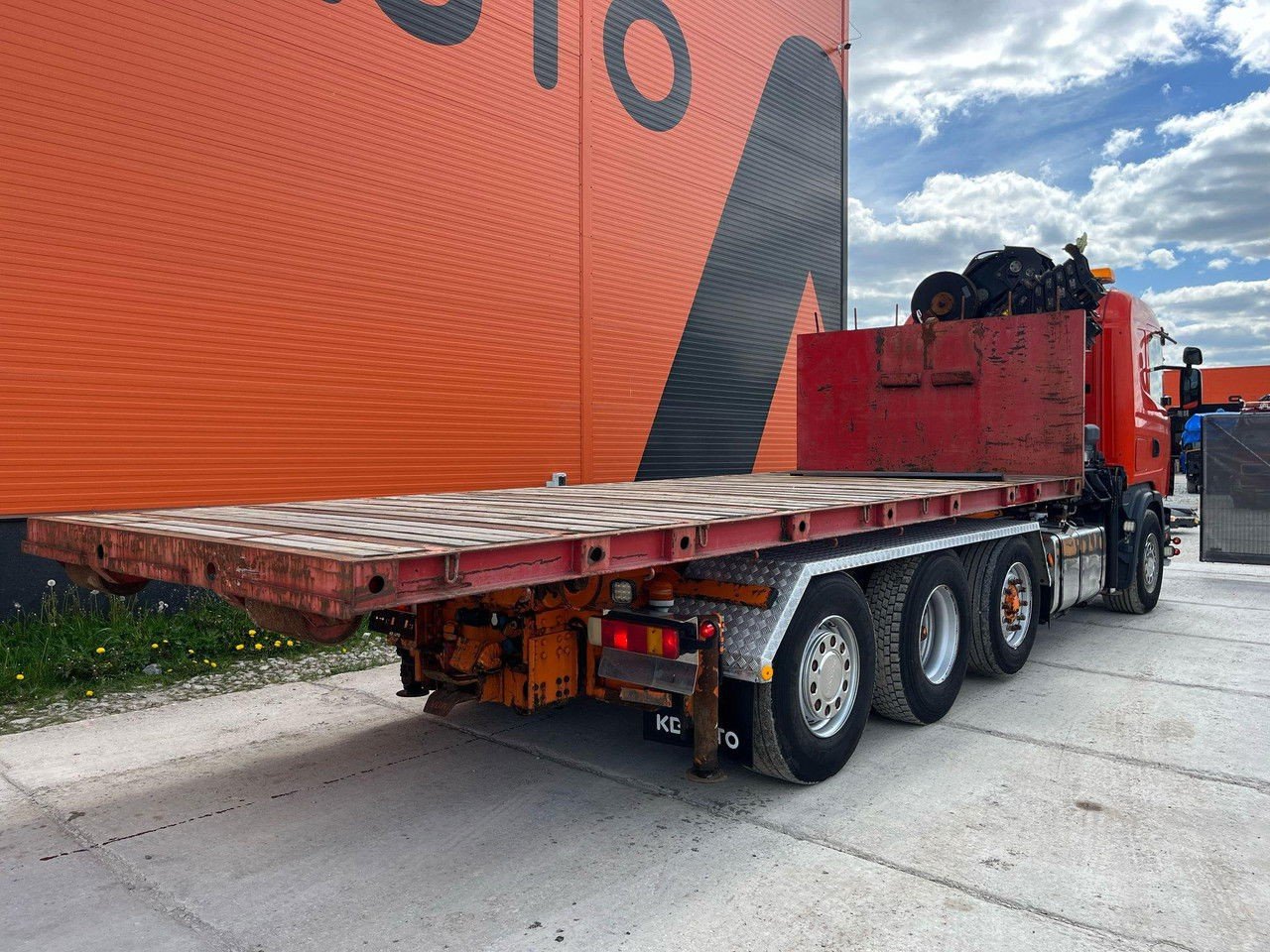 Scania R144 8×2+4 Hiab 211EP-5 Year 2008 + Hook Lift L5400 mm (R144 )
