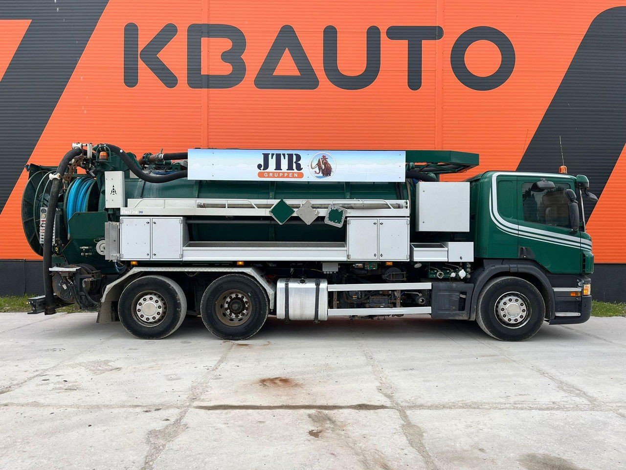 Scania P360 6×24 Larsen A+S Tank 10000 l + Vacuum Vacustar W1300R + Pressure Uraca F716 (P360 )