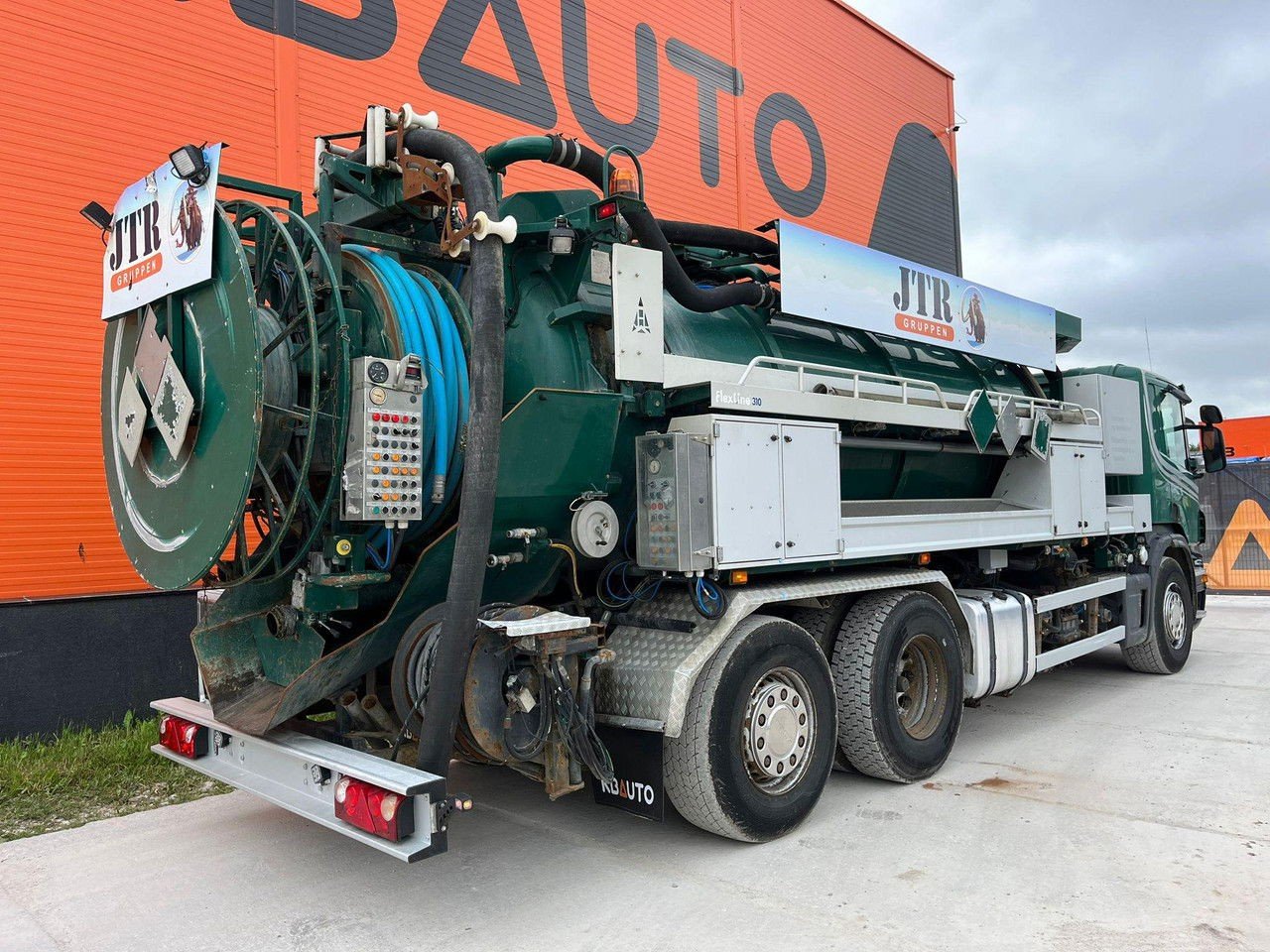 Scania P360 6×24 Larsen A+S Tank 10000 l + Vacuum Vacustar W1300R + Pressure Uraca F716 (P360 )