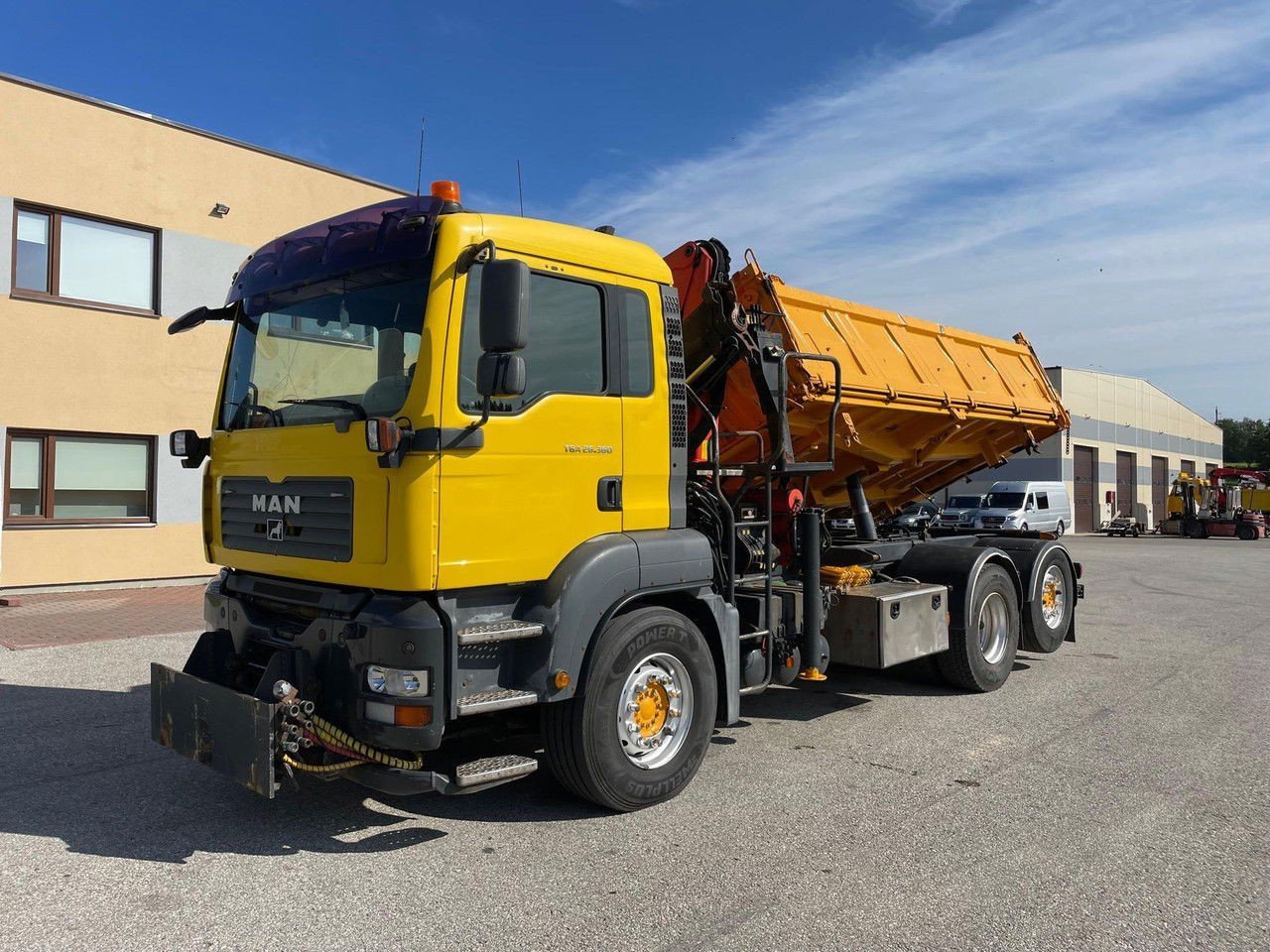 MAN TGA 26.360 6×2 + Palfinger PK15500 + 3-WAY Tipper (TGA 26.360 )