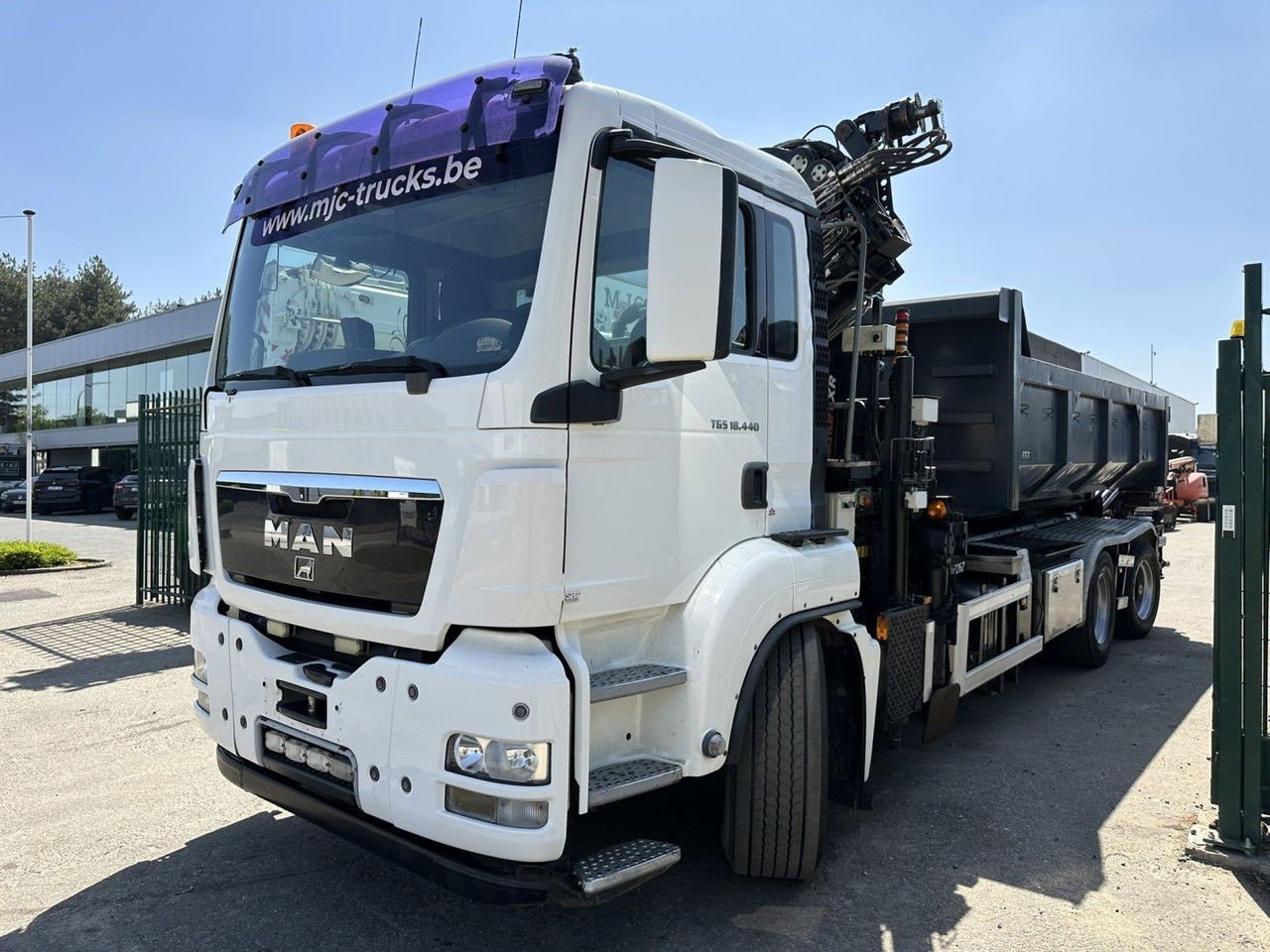 MAN TGS 18.440 6×2 Hooklift 26T + Crane Hiab 244 EP-3 Hipro + Radio + Rotator – Lift Axle – Euro 5 – BE Truck (TGS 18.440 )