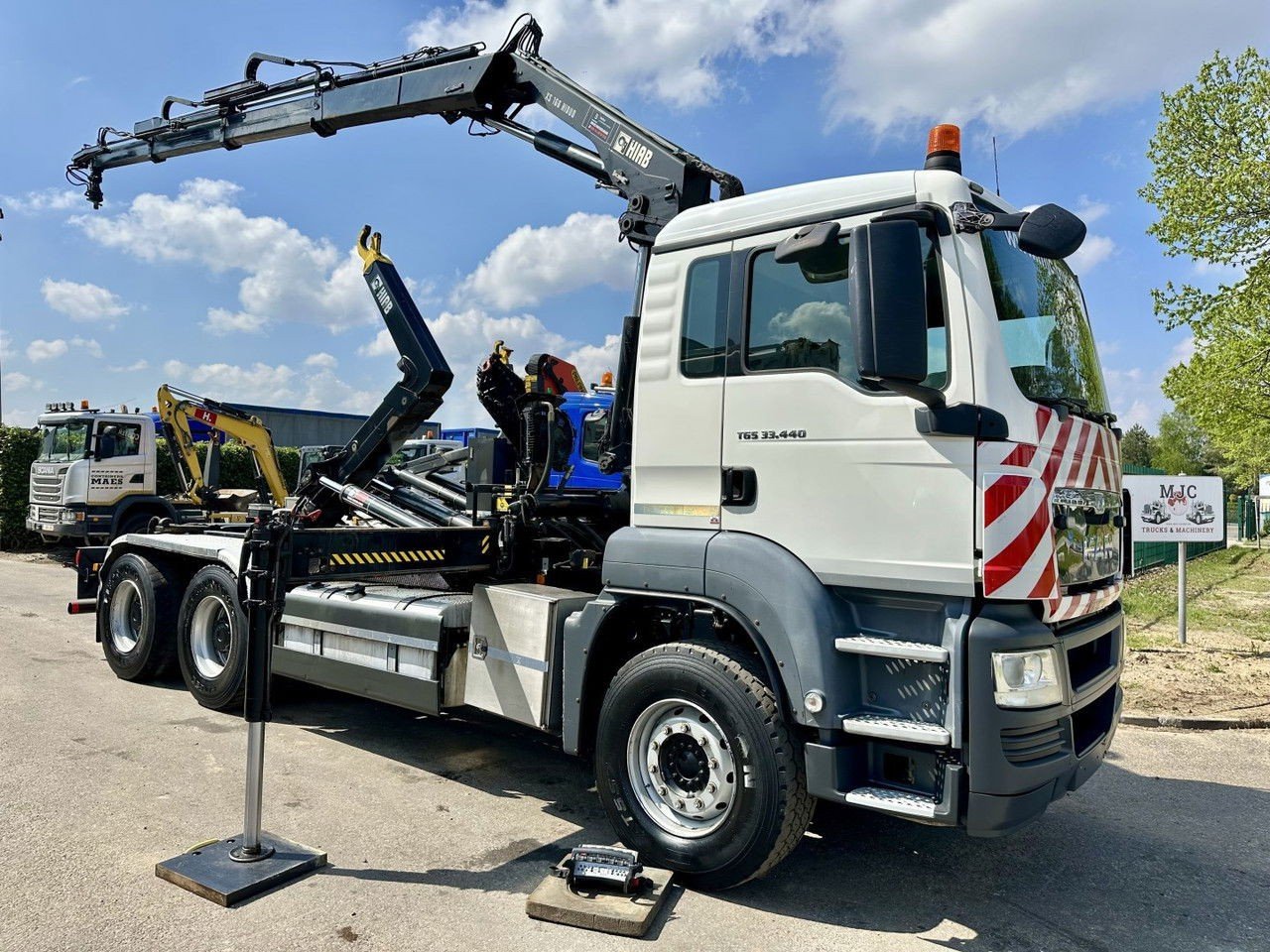 MAN TGS 33.440 6×4 BB Hooklift + Crane Hiab 166 E-3 Hiduo – Radio – Rotator – Euro 5 – BE Truck (TGS 33.440 )