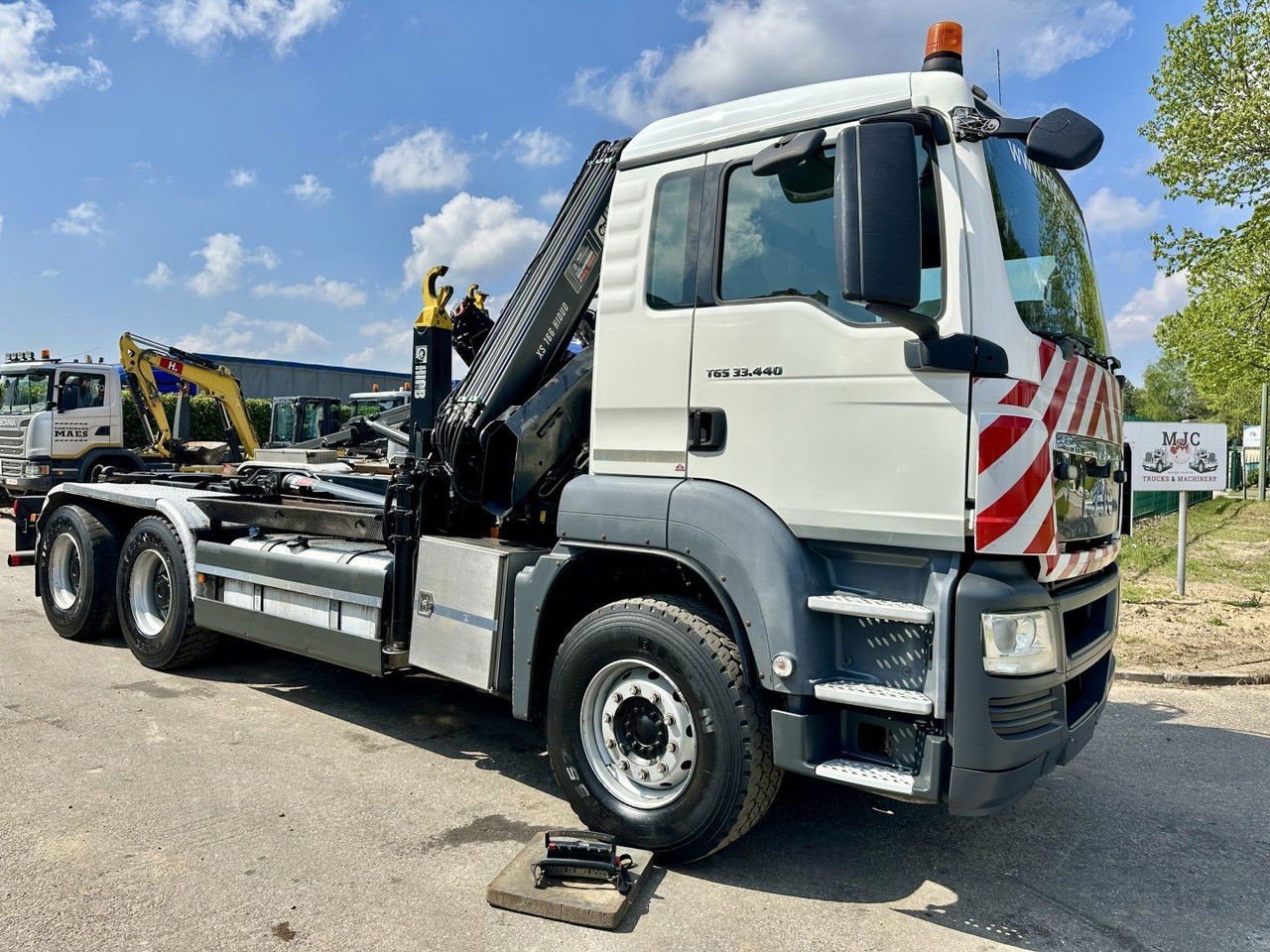 MAN TGS 33.440 6×4 BB Hooklift + Crane Hiab 166 E-3 Hiduo – Radio – Rotator – Euro 5 – BE Truck (TGS 33.440 )