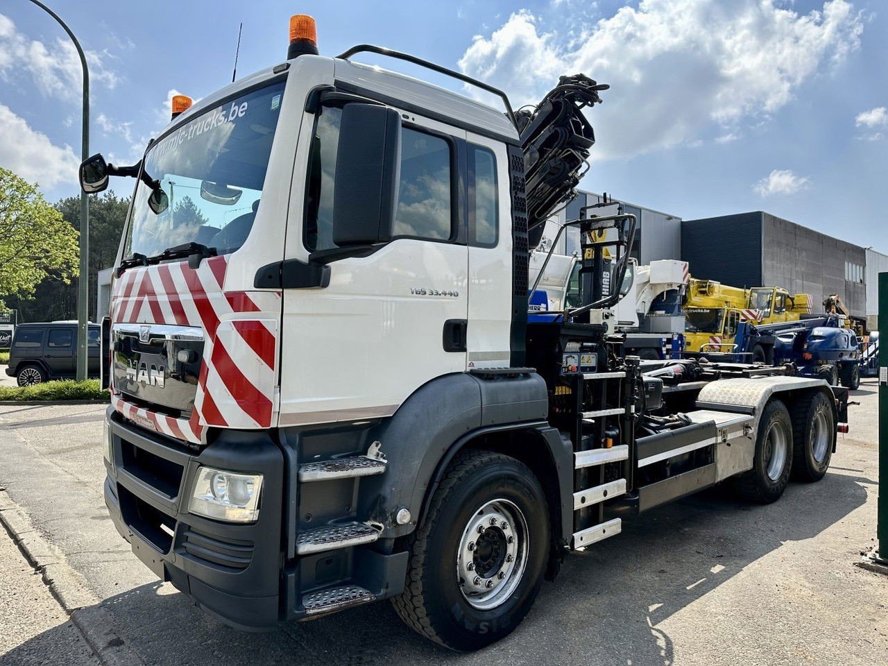 MAN TGS 33.440 6×4 BB Hooklift + Crane Hiab 166 E-3 Hiduo – Radio – Rotator – Euro 5 – BE Truck (TGS 33.440 )