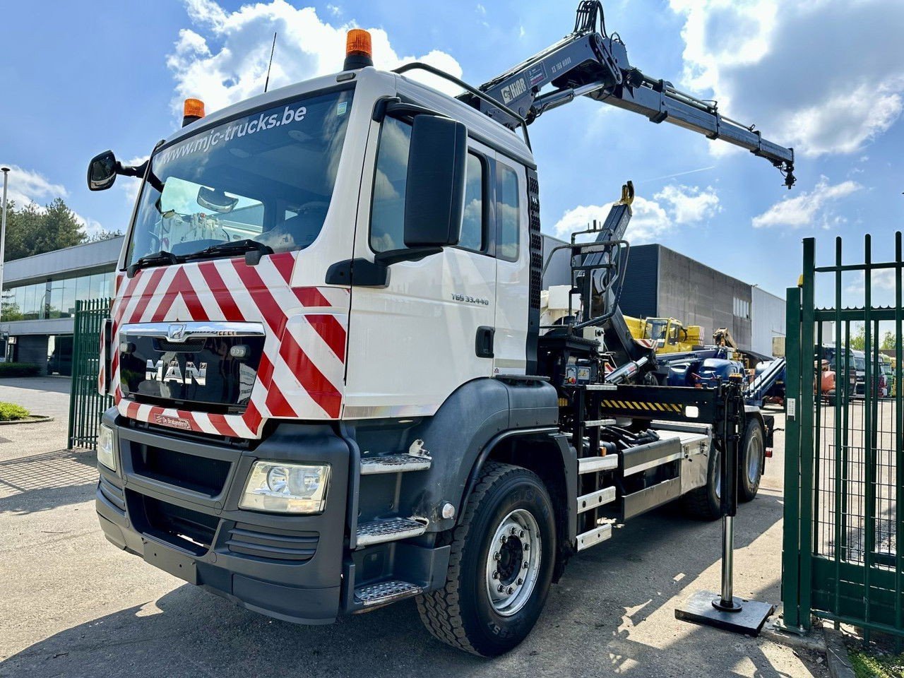 MAN TGS 33.440 6×4 BB Hooklift + Crane Hiab 166 E-3 Hiduo – Radio – Rotator – Euro 5 – BE Truck (TGS 33.440 )