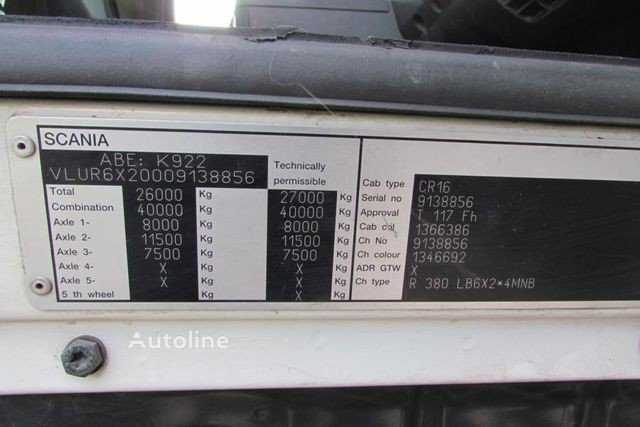 Scania (R380 6×2 LL – Gergen GRK 20 )