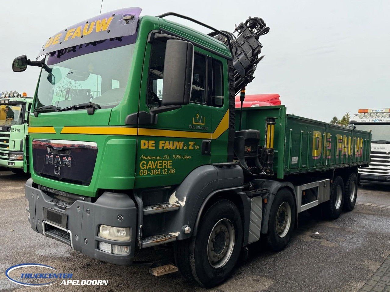 MAN TGS 35.400 8×4 Leaf spring, Manual transmission, Hiab 166-E4 Hipro (35.400 TGS )