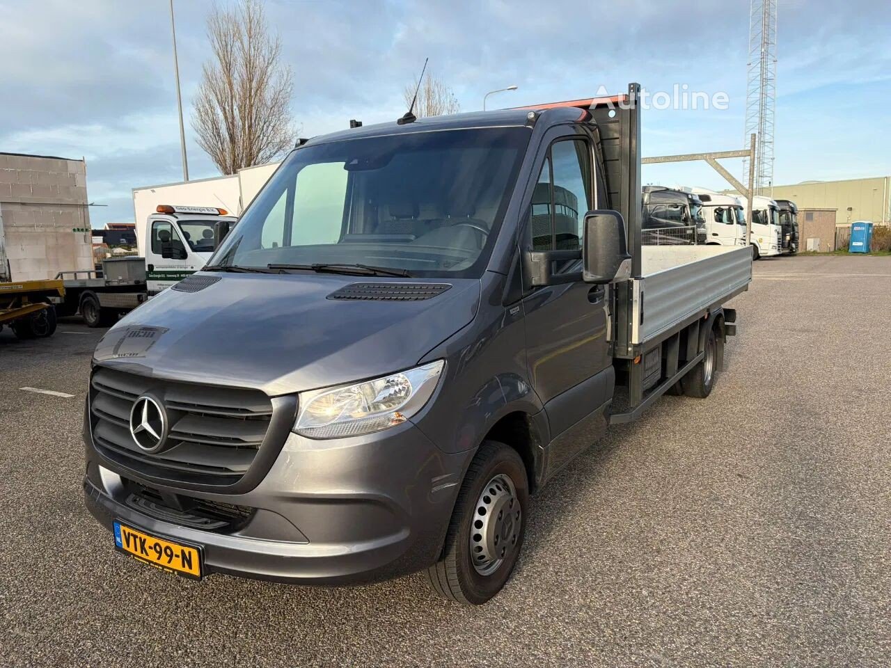 Mercedes-Benz (Sprinter 519CDI Openlaadbak Airco Cruisecontrol Trekhaak )