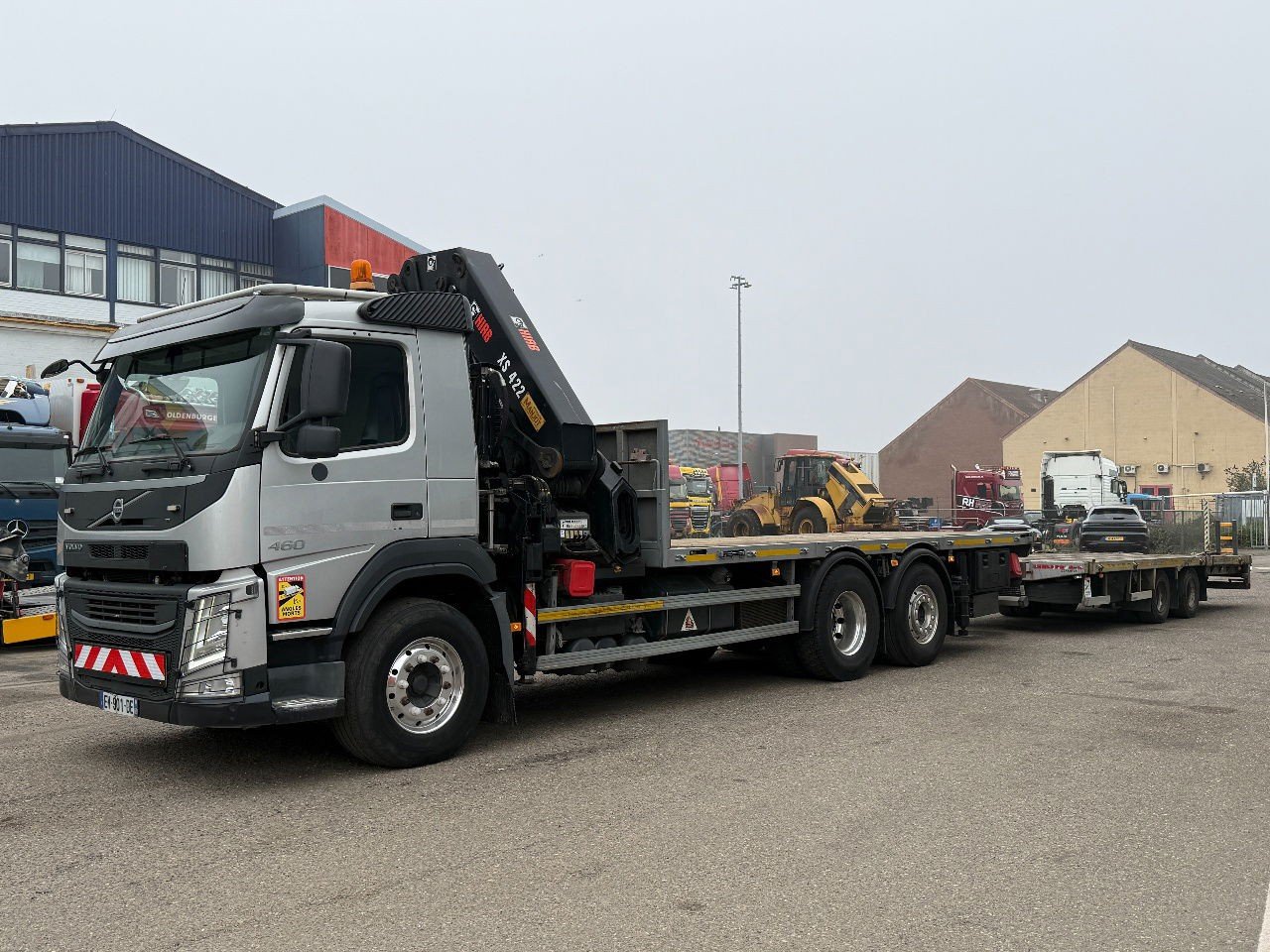 Volvo FM 460 6X2 Hiab 422-6 2AS Aanhanger (460 FM )