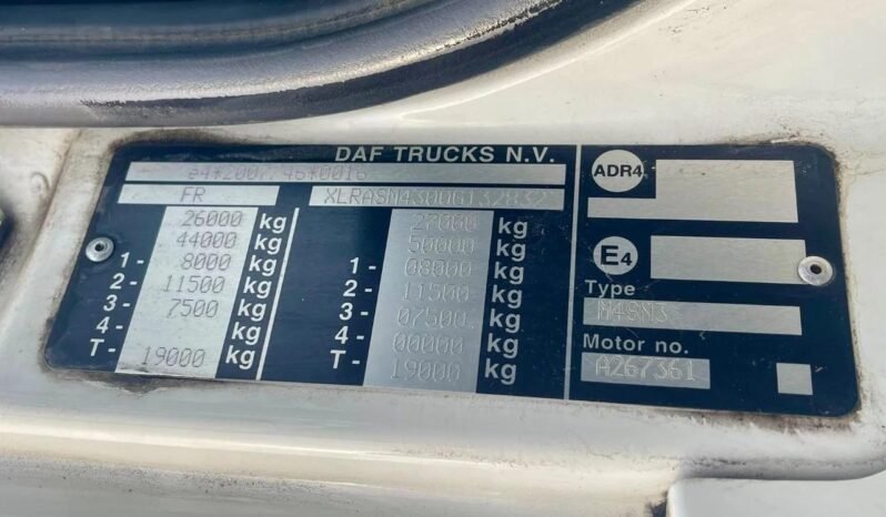 
								DAF CF 460 6×2, eje elevable, eje direccional full									