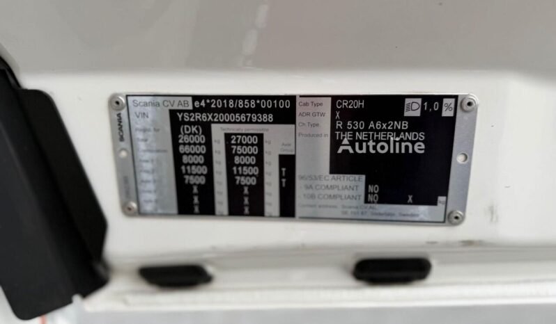 
								Scania R530 6×2 Retarder Alcoa Full Air full									