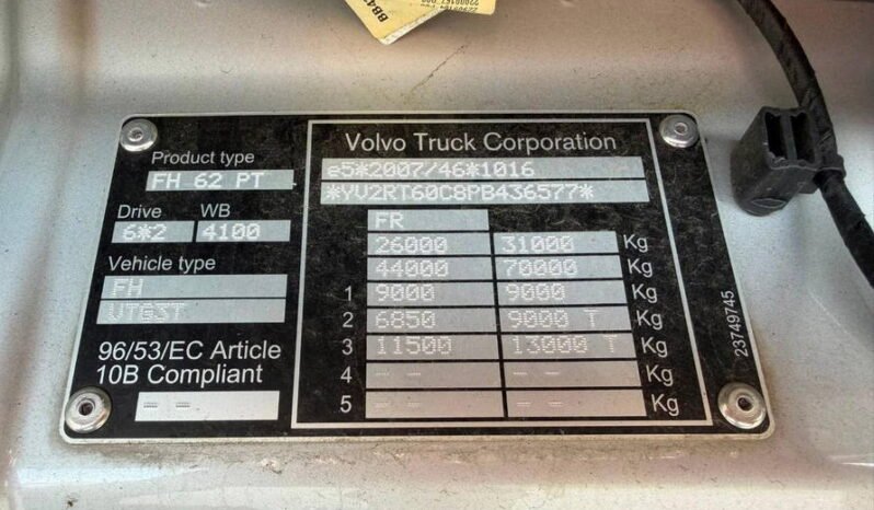 
								Volvo FH 13.540 6×2 Retarder 70T GCW Eje Direccional full									